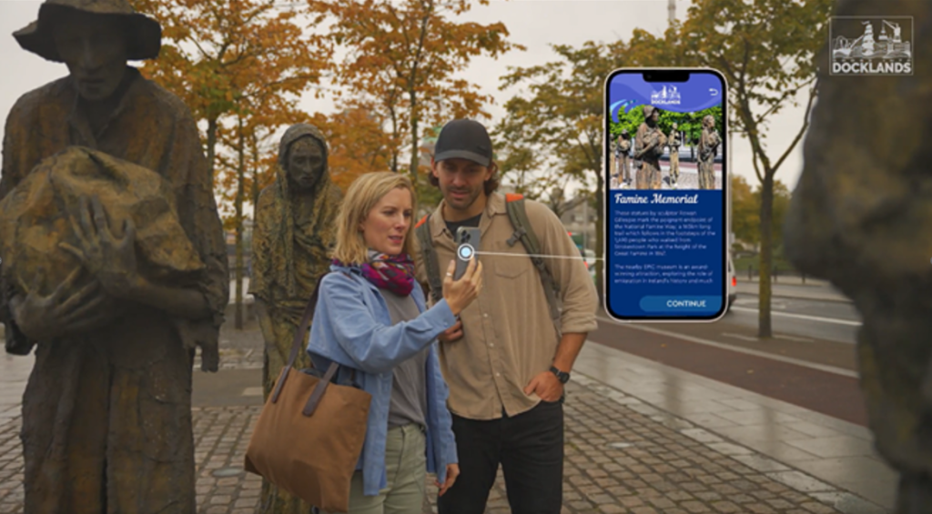 Peel X Digital Storytelling hardware and innovation team brought the history of Ireland to life through Dublin Discovery Trails. Contact us or download the app to explore the possibilities.